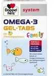 DOPPELHERZ Omega-3 Gel-Tabs family system 120 St