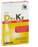 D3+K2 2000 I.E.+100 &mu;g Tabletten 60 St
