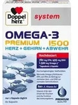 DOPPELHERZ Omega-3 Premium 1500 system Kapseln 60 St