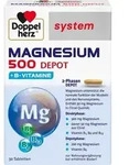 DOPPELHERZ Magnesium 500 Depot system Tabletten 30 St