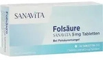 FOLS&Auml;URE SANAVITA 5 mg Tabletten 20 St