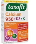TAXOFIT Calcium 950+D3+K Tabletten 30 St