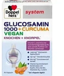 DOPPELHERZ Glucosamin 1000+Curcuma vegan syst.Kps. 60 St