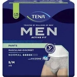 TENA MEN Act.Fit Inkontinenz Pants norm.S/M grau 12 St