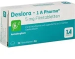 DESLORA-1A Pharma 5 mg Filmtabletten 20 St