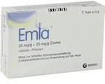 EMLA 25 mg/g + 25 mg/g Creme + 2 Tegaderm Pfl. 5 g