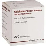 CALCIUMCARBONAT ABANTA 500 mg Kautabletten 200 St