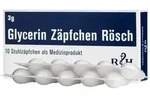GLYCERIN Z&Auml;PFCHEN R&ouml;sch 3 g gegen Verstopfung 10 St