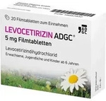 LEVOCETIRIZIN ADGC 5 mg Filmtabletten 20 St