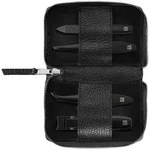 Zwilling Manik&uuml;re Pedik&uuml;re Set 4 tlg. mit Nagelknipser schwarz