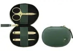 Zwilling Manik&uuml;re Pedik&uuml;re Set 3tlg. mit Kombi-Nagelschere gr&uuml;n