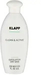 Klapp Cosmetics Clean & Active Exfoliator Lotion Dry Skin 250 ml