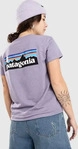 Patagonia P-6 Logo Responsibili T-Shirt concrete purple XS Damen