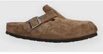 Birkenstock Boston Soft Footbed Suede Leather Sandalen dark tea tonal fb Gr. 41