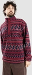 Columbia Helvetia II Printed Half Snap Fleece Pullover rich wine knitk M Herren