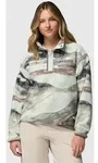 Columbia Helvetia II Printed Cropped Half Snap Half-Zip Fleece Pullover sedona...