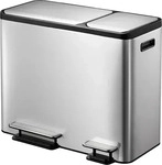 EKO 31718269, EKO EcoCasa Tretm&uuml;lltrenner Edelstahl 1x30 und 1x15 Liter Edelstahl
