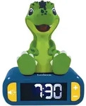 Lexibook 2in1 Wecker und Nachtlicht Dino, gruen