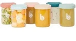 Babymoov 6er-Pack ISY Aufbewahrungsbecher Glas Bowls 250ml, mehrfarbig
