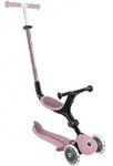 Globber Scooter 3in1 Go-Up active ECO mit Leuchtrollen, rosa