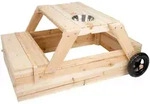 small foot Sandkasten mit Sitzgruppe und Matschtisch, mehrfarbig