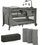 Kinderkraft Reisebett JOY 2 3in1, grau