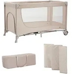 Kinderkraft Reisebett JOY 2 2in1, beige