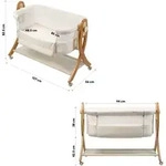 babyGO Beistellbett SidebySide, weiss