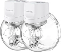 Momcozy Elektrische Doppelmilchpumpe S12 Pro, tragbar, weiss