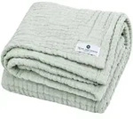 Nordic coast company Babydecke Musselin 75x75 cm, gruen