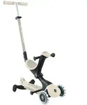 Globber Scooter 3in1 Go-Up Deluxe ECO 360 mit Leuchtrollen, weiss