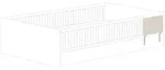 PAIDI Rausfallschutz f&uuml;r Bodenbett Little Flo, beige