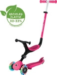 Globber 744-110, Globber Scooter 3in1 Go-Up active mit Leuchtrollen pink