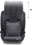 babyGO 3852, Babygo Kindersitz Safechild 2 grau