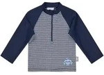 Sterntaler Badeshirt langarm mit UV-Schutz Ringel Hai, blau | natur, 86