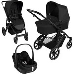 ABC Design Kombikinderwagen Salsa Core Trio-Set inkl. Babyschale Calla, schwarz