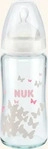 NUK 10212057, Nuk Babyflasche First Choice aus Glas, 240ml weiss