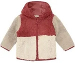 s.Oliver Pl&uuml;schjacke Colorblock, natur | rot, 62