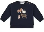 MINYMO Sweatshirt Tiere, blau, 68
