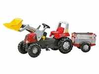 Rolly Toys® Trettraktor rollyJunior RT mit Frontlader und Anhänger, mehrfarbig