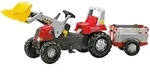 Rolly Toys&reg; Trettraktor rollyJunior RT mit Frontlader und Anh&auml;nger, mehrfarbig