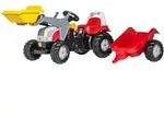 Rolly Toys&reg; Trettraktor rollyKid Steyr 6165 CVT mit Frontlader und Anh&auml;nger,