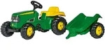 Rolly Toys&reg; Trettraktor rollyKid John Deere mit Anh&auml;nger, gruen