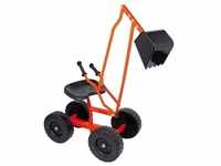 Small Foot Sitzbagger mit Rädern, orange
