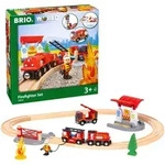 BRIO Eisenbahn-Set Bahn Feuerwehr Set, mehrfarbig