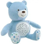 Chicco Kuscheltier Baby B&auml;r mit Lichtprojektion, hellblau