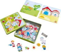 HABA 1301951001, Haba Magnetspiel-Box Peters und Paulines Bauernhof