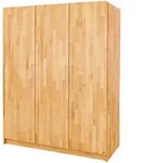 Pinolino Kleiderschrank Natura gro&szlig; 3-t&uuml;rig, natur
