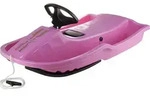 Stiga Schlitten Snowpower mit Bremse & Lenkrad, pink