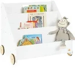 Pinolino B&uuml;cherregal Lasse mit Rollen, weiss